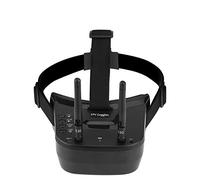 Tonysa Lunette FPV, Lunette de Casque, 5.8Ghz Mini FPV Goggles 3" 40CH FPV Lunette de Casque Vidéo avec Batterie Intégrée, Écran LCD 480 * 320 avec 2 Antenne RP-SMA pour FPV Racing Drone Quadcopters
