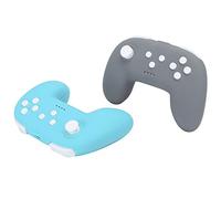 Tonysa Manette de Jeu Super Sensible pour Pro Mini Grip, Vert + Jaune/gris foncé + Jaune, Paquet de 2, Retour de Vibration, pour les Joueurs (gris foncé + vert)