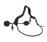 Tonysa Microphone Dynamique Jack 6.35MM avec Crochet d'oreille pour Instruments de Chant et de Musique Mains Libres, Longueur 5m, Matériau ABS