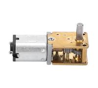 Tonysa Mini Moteur à Engrenage à Vis sans Fin 3 V 30 Tr/min à Brosse DC 1218GEN20 pour Serrures électroniques, Caméra Robot de Voiture Intelligente, Alliage de Cuivre, Laiton, Zinc, Moteur Micro