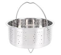Tonysa Passoire de Cuisson Instantanée en Acier Inoxydable 304, pour Enlever le Sucre, Panier à Vapeur pour Légumes, Riz, œufs, Pommes de Terre, Maïs (17,5 cm)