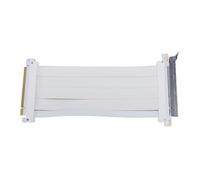 Tonysa PCIe 5.0 X16 Riser Cable, 180 Degrés, 128 Gops High Speed Extension Cable, Compatible en Arrière avec PCIe 4.0, Carte D'extension Flexible (20 Cm, Blanc)