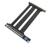 Tonysa PCIe 5.0 X16 Riser Câble pour RTX 4090 / GPU, Support Vertical blindé, Câble D'extension de Haute Vitesse de 128 Gops, Compatible en Arrière avec PCIe 4.0/3.0, pour Le (20cm)