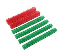 Tonysa Pièces de Rechange de Jeu D'hôtel, Ensemble D'accessoires en Plastique pour des Soirées de Jeu Amusantes en Famille, 10 Maisons Rouges et 30 Maisons Vertes
