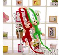 Tonysa Poupée en Peluche Singe à Bras Long de Dessin animé, Peluche pour Enfants, 60/70cm, 1 Pièce (Green)