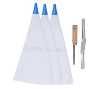 Tonysa Sac de Mortier pour Carrelage et Maçonnerie, PVC Résistant, pour | Embouts en acier inoxydable, réutilisables, 3 sacs inclus, idéal pour les rénovations