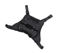 Tonysa Sac de Poitrine de Sport, Bretelles Réglables, Support de Téléphone de Course avec Matériau Réfléchissant pour Les Activités de Plein Air, Course à Pied, Cyclisme, Randonnée, (Black)