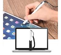 Tonysa Stylet Tactile Capacitif Universel en Alliage de Zinc Haute sensibilité pour Téléphone Portable/Tablette, Blanc + Noir 1 Pièce