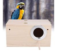 Tonysa Wooden Bird Breeding Box with Stand and Easy Access (Right Opening)