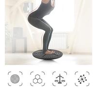 Tonysa Yoga Board with 360 Degree Mobility | Disque de stabilité haute résistance, Supporte 150 kg, Idéal pour le fitness à domicile, Pointe à bille souple pour le