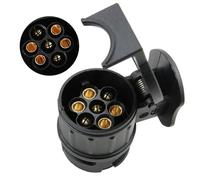 TONZACK Adaptateur 13 Broches 7 Broches Adaptateur Prise Remorque 13 vers 7 Broches 12V Adaptateur Remorque pour Voiture Camion RV Caravane