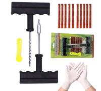 TONZACK Kit de réparation de pneus, kit de réparation comme Assistance routière, kit de réparation de pneus de Voiture,pour Tous Les Types de pneus tubeless