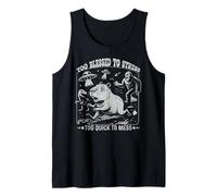 Too Blessed to Stress Capybara Bigfoot de Motivation Débardeur