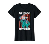 Too Cool for British Rule 4 Juillet Dinosaure américain T-Shirt Graphique avec Valeur