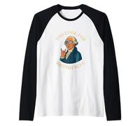 Too Cool for British Rule George Washington avec Lunettes de Soleil Manche Raglan