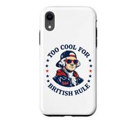 Too Cool for British Rule George Washington Patriot Coque pour iPhone XR
