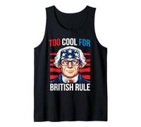 Too Cool for British Rule Patriotic Happy 4th of July Débardeur