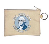 Too Cool for British Rule Thug Life Porte-clés George Washington Beige