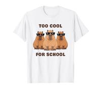 Too Cool for School - 3 Funny Sunglass Capybara Bosses T-Shirt