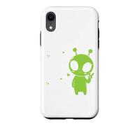 Too Cute for This Planet Alien Peace Sign Space Kids Boys Coque pour iPhone XR