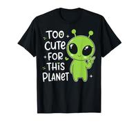Too Cute for This Planet Alien Peace Sign Space Kids Boys T-Shirt