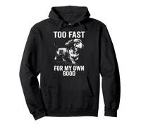 Too Fast for My Own Good - Dessin de Teckel Vintage en Cours d'exécution Sweat à Capuche