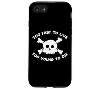 Too Fast to Live Too Young to Die - Harajuku Skull Coque pour iPhone SE (2020) / 7/8