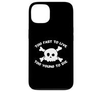 Too Fast to Live Too Young to Die Skull Harajuku Style Coque pour iPhone 13