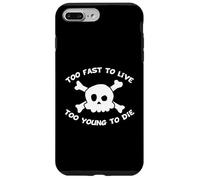 Too Fast to Live Too Young to Die Skull Harajuku Style Coque pour iPhone 7 Plus/8 Plus