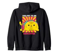 Too Fat to Be Kidnapped (Graphique Taco de Chat Amusant) Sweat à Capuche