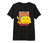 Too Fat to Be Kidnapped (Graphique Taco de Chat Amusant) T-Shirt Haut de Gamme