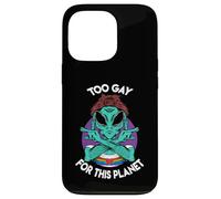 Too Gay for This Planet Gay Pride LGBT LGBTQ Rainbow Coque pour iPhone 13 Pro