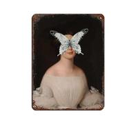 Too Glam To Give A Damn Art Plaque en métal vintage Décoration murale 30 x 40 cm