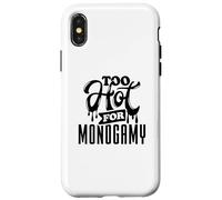 Too Hot for Monogamy, Polyamory Pride, Polyamorous Throuple Coque pour iPhone X/XS
