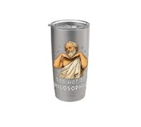 Too Hot To Philosophize Funny Socrate Gobelet isotherme en acier inoxydable double paroi