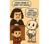 Too Logical to Be Legal: A sarcastic AI-themed lined notebook for logic lovers and tech skeptics.
