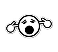 Too Loud Ear PLUGGED JDM Sticker Decal