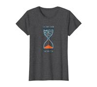 Too Many Books Too Little Time Bookworm Sablier T-Shirt, Femme, Chiné Foncé, XS
