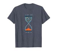 Too Many Books Too Little Time Bookworm Sablier T-Shirt, Homme, Bleu Chiné, 5XL