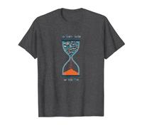 Too Many Books Too Little Time Bookworm Sablier T-Shirt, Homme, Chiné Foncé, 5XL