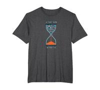 Too Many Books Too Little Time Bookworm Sablier T-Shirt, Homme Grandes Tailles, Chiné Foncé, 2X Tall