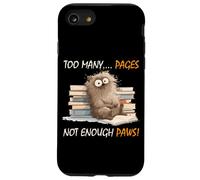 Too many pages, not enough paws Coque pour iPhone SE (2020) / 7 / 8