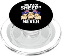 Too Many Sheep Never New Zealand Kiwi Flag Humour PopSockets PopGrip pour MagSafe