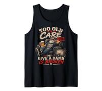 Too Old to Care Club Graphique Humoristique pour Retraite Débardeur