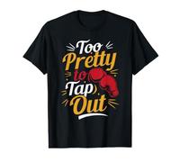 Too Pretty to Tap Out Gants de Boxe T-Shirt Graphique avec Valeur