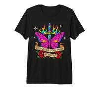 Too Queer for Your Comfort Papillon Dague Pride Art T-Shirt Haut de Gamme