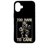 Too Rare to Care Funny Alien Bigfoot Grunge Vintage Disco Coque pour iPhone 16 Plus