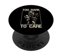 Too Rare to Care Funny Alien Bigfoot Grunge Vintage Disco PopSockets PopGrip Adhésif