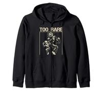 Too Rare to Care Funny Alien Bigfoot Grunge Vintage Disco Sweat à Capuche