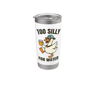 Too Silly For Water Funny Silly Oie Lemon Stand Limonade Gobelet isotherme en acier inoxydable double paroi